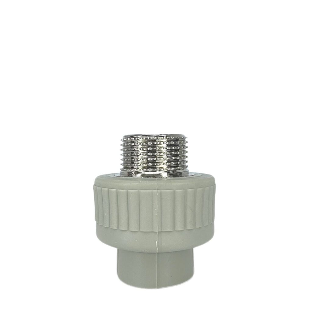 Муфта PPR с наружной резьбой 20×3/4", белый Deniz