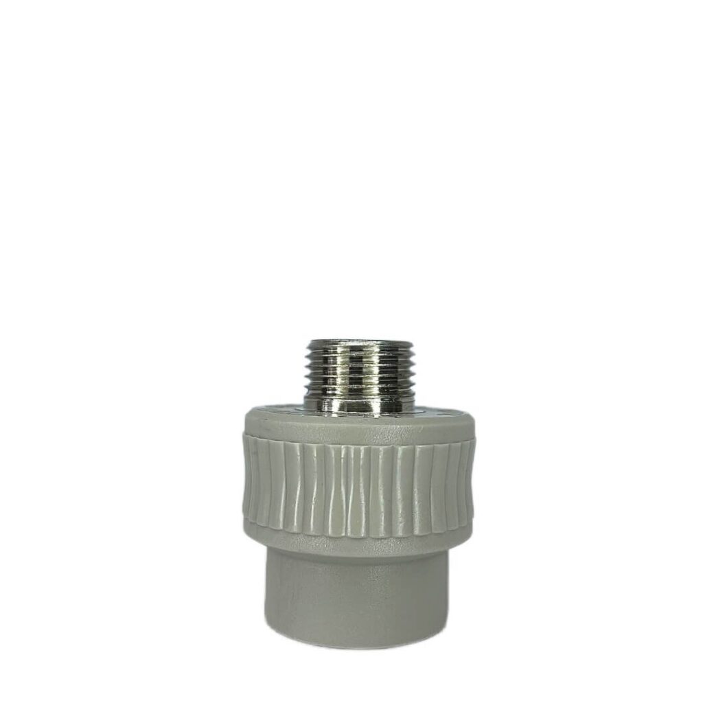 Муфта PPR с наружной резьбой 25×1/2", белый Deniz